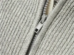 Name It grey melange halv lynlås strikbluse